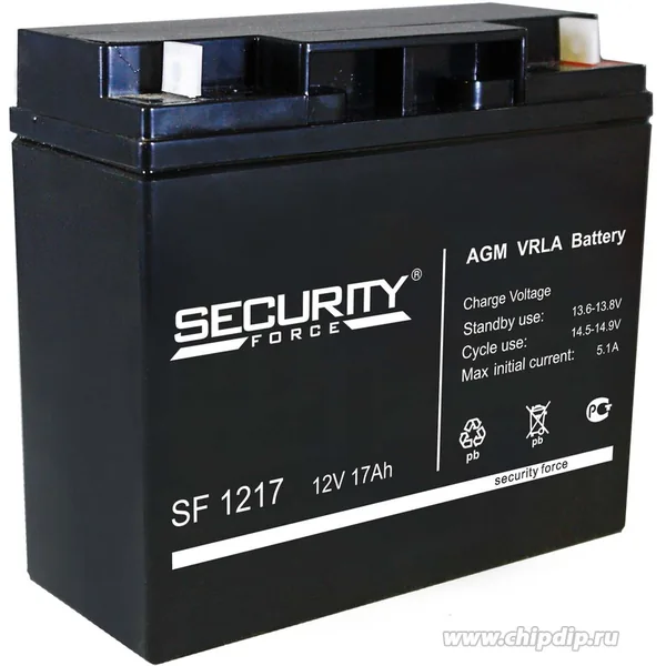 Аккумулятор Security Force SF 1217 12V 17Ah AGM