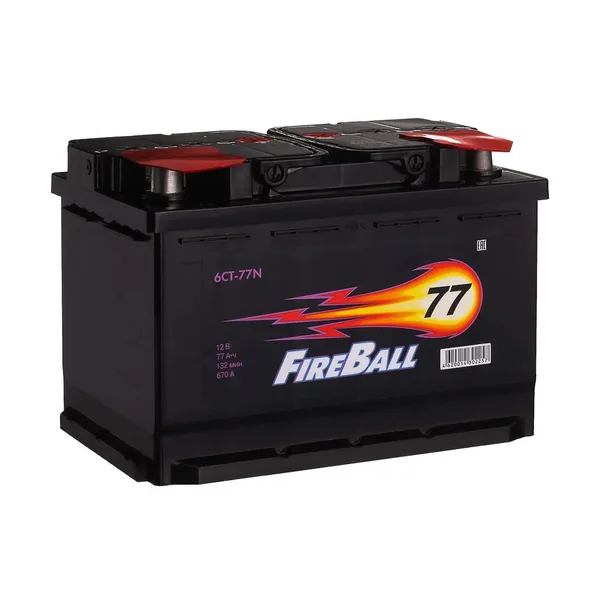 Аккумулятор FIRE BALL 77 Ач 670 А (EN), прямая полярность, LN3