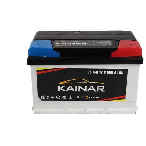 Аккумулятор KAINAR Standart+ 75 Ач 690 А (EN), обратная полярность, LN3