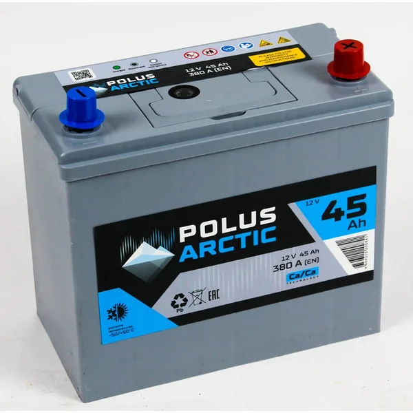 Аккумулятор Polus Arctic 45Ah прямой ССА 380 45B19R