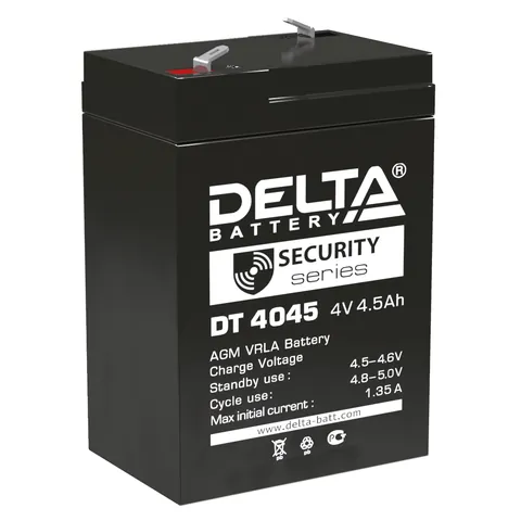 Аккумулятор DELTA 4.5 Ач, 70x47x100