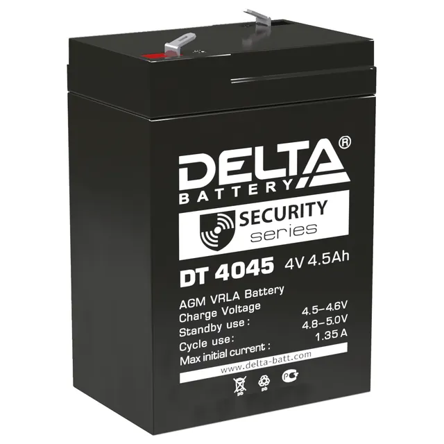 Аккумулятор DELTA 4.5 Ач, 70x47x100
