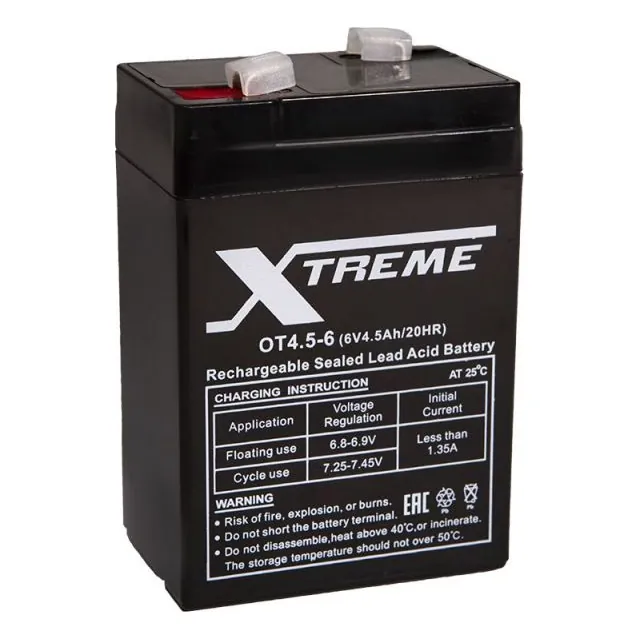 Аккумулятор XTREME OT4.5-6 4.5 Ач, 70x47x100
