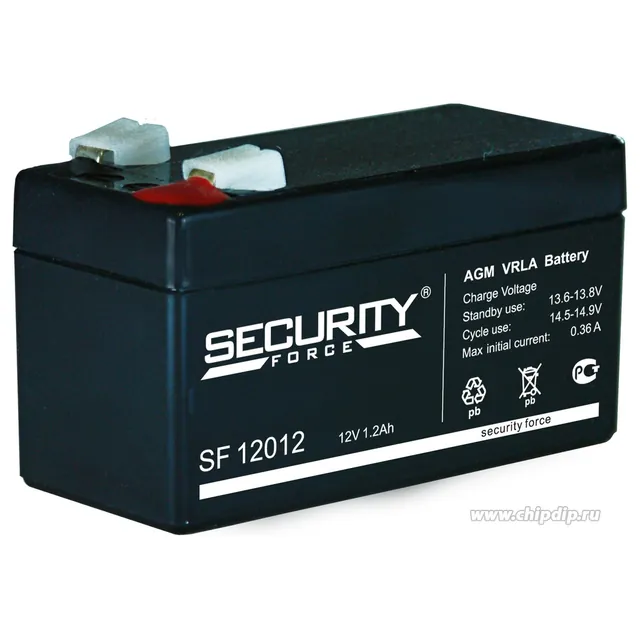 Аккумулятор Security Force 1.2 Ач, 97x44x57