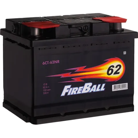 Аккумулятор FIRE BALL 62 Ач 500 А (EN), прямая полярность, LN2
