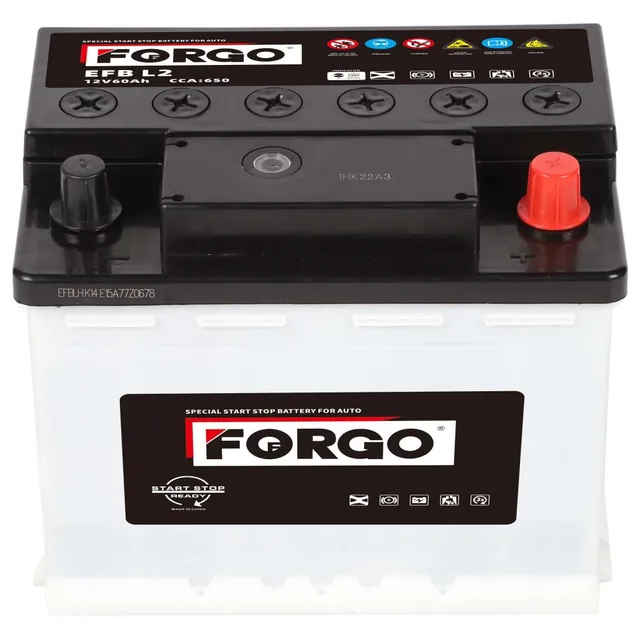 Аккумулятор FORGO 60 Ач 580 А (EN), обратная полярность, LN2