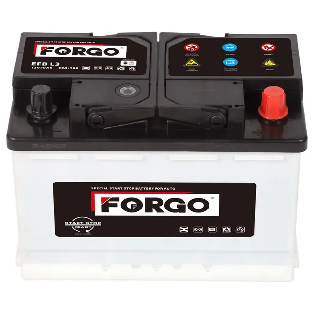 Аккумулятор FORGO 70 Ач 700 А (EN), обратная полярность, LN3