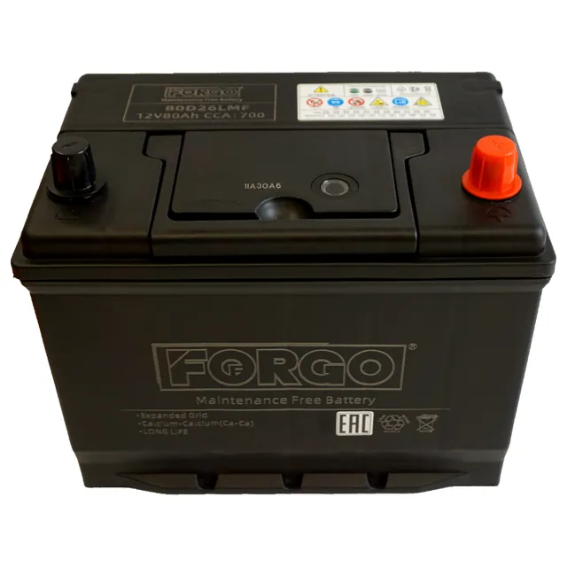 Аккумулятор FORGO 80 Ач 700 А (EN), обратная полярность, D26