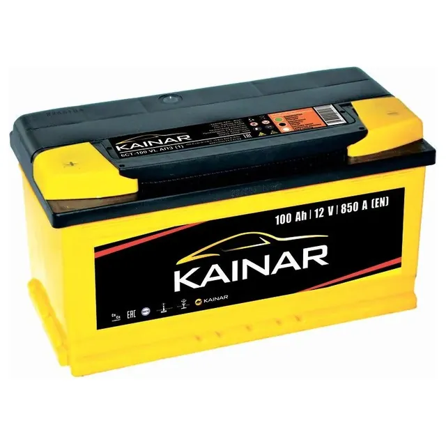 Аккумулятор KAINAR 100 Ач 850 А (EN), прямая полярность, LN5
