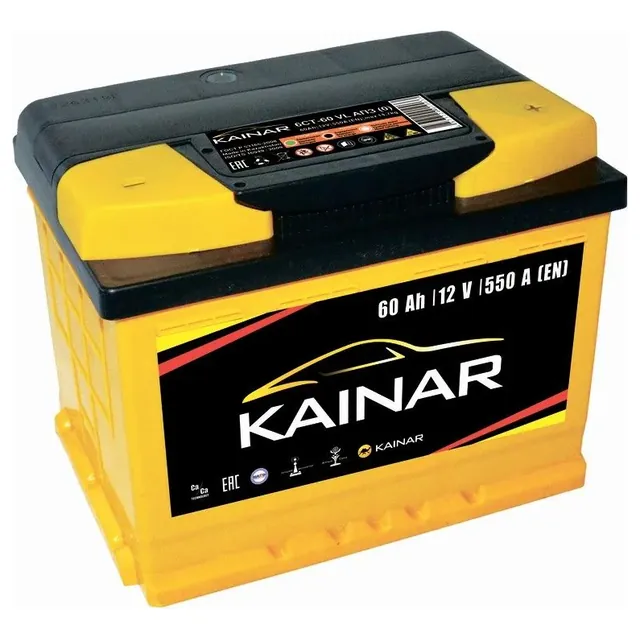 Аккумулятор KAINAR 60 Ач 520 А (EN), прямая полярность, LN2