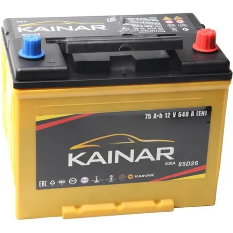 Аккумулятор KAINAR Asia 070 341 0 110 75 Ач 640 А (EN), обратная полярность, D26