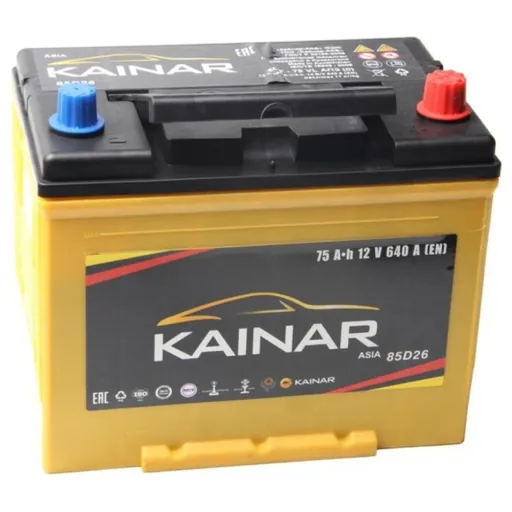 Аккумулятор KAINAR Asia 070 341 0 110 75 Ач 640 А (EN), обратная полярность, D26