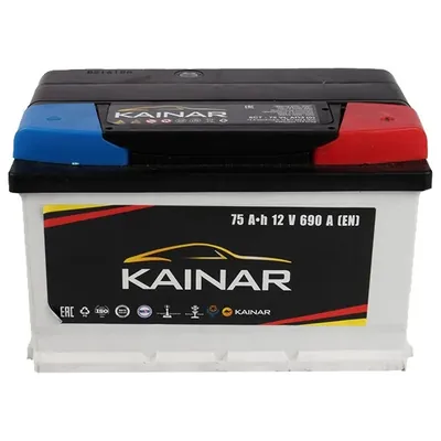 Аккумулятор KAINAR Standart+ 75 Ач 690 А (EN), обратная полярность, LN3