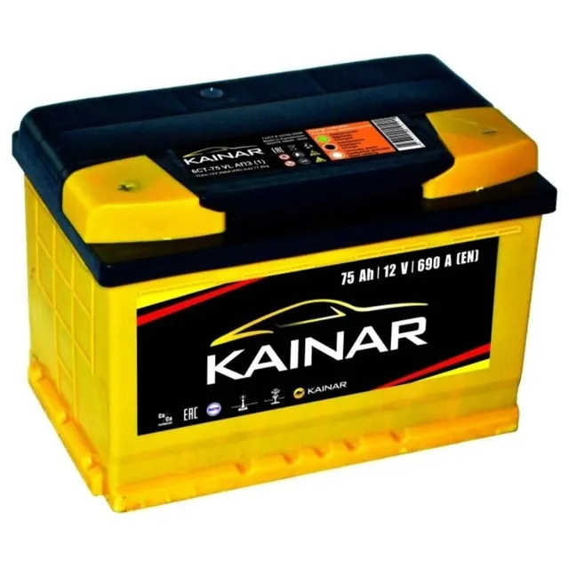 Аккумулятор KAINAR 75 Ач 650 А (EN), обратная полярность, LN3