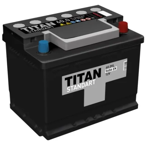 Аккумулятор TITAN Standart 60 Ач 550 А (EN), прямая полярность, LN2