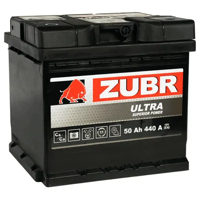 Аккумулятор ZUBR Ultra 50 Ач 440 А (EN), обратная полярность, LN1
