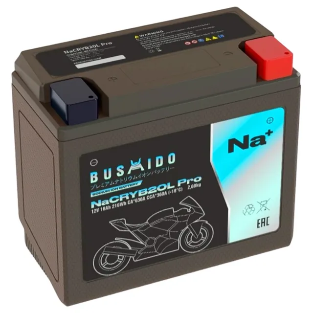 Аккумулятор BUSHIDO YT20L-4 18 Ач 360 А, обратная полярность, YTX20L