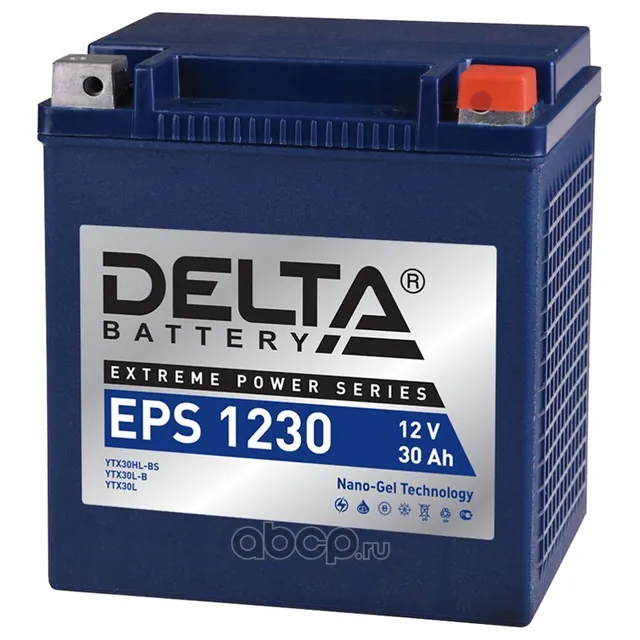 Аккумулятор DELTA EPS 30 Ач 360 А (EN), обратная полярность, YIX30L